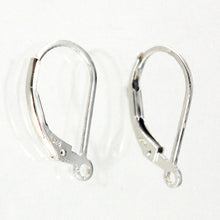 Load image into Gallery viewer, PS005-Sterling Silver 925 925 Plain Leverback W/Ring Finding for Pair Earrings