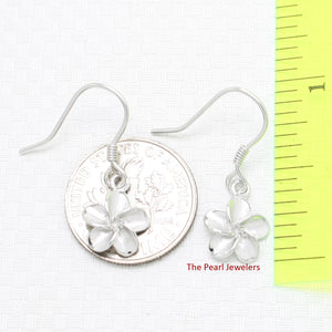 9130020-Hawaiian-Jewelry-Plumeria-Flowers-Crafted-Silver-925-Hook-Earrings