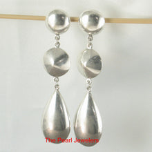 Load image into Gallery viewer, 9130120-Solid-Sterling-Silver-.925-Dangle-Raindrops-Unique-Stud-Earrings