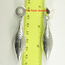 Load image into Gallery viewer, 9130121-Solid-Sterling-Silver-.925-Marquise-Unique-Stud-Dangle-Earrings