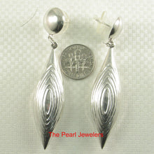 Load image into Gallery viewer, 9130121-Solid-Sterling-Silver-.925-Marquise-Unique-Stud-Dangle-Earrings