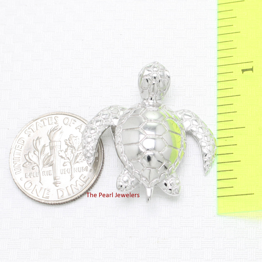 9230080-Sterling-Silver-High-Polish-Shiny-3D-Hawaiian-Honu-Sea-Turtle-Pendant