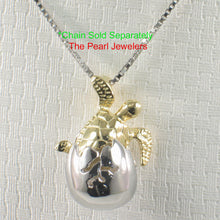 Load image into Gallery viewer, 9230200-Hawaiian-Jewelry-Newly-Born-Honu-Crafted-Solid-Silver-925-Pendant