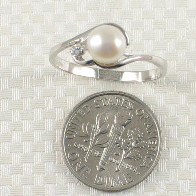 9300050-Cute-Solid-Sterling-Silver-White-Cultured-Pearl-Cubic-Zirconia-Ring