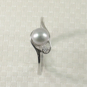 9300053-Cute-Solid-Sterling-Silver-Silver-Tone-Pearl-Cubic-Zirconia-Ring