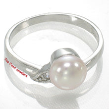 Load image into Gallery viewer, 9300064-Romantic-Lavender-Pearl-C.Z.-Solitaires-Accents-Sterling-Silver-Ring