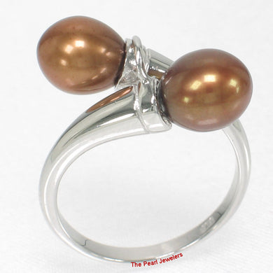 9300095-Solid-Sterling-Silver-.925-Twin-Chocolate-F/W-Cultured-Pearl-Cocktail-Ring