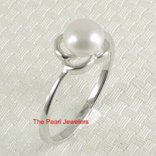 Load image into Gallery viewer, 9300110-Solid-Real-Silver.925-Flower-Design-White-Freshwater-Cultured-Pearl-Ring