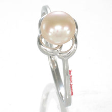 Load image into Gallery viewer, 9300112-Solid-Real-Silver.925-Pink-Freshwater-Cultured-Pearl-Solitaire-Ring