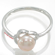 Load image into Gallery viewer, 9300112-Solid-Real-Silver.925-Pink-Freshwater-Cultured-Pearl-Solitaire-Ring