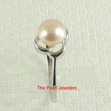 Load image into Gallery viewer, 9300112-Solid-Real-Silver.925-Pink-Freshwater-Cultured-Pearl-Solitaire-Ring