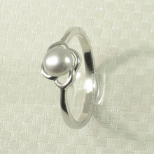 Load image into Gallery viewer, 9300113-Solid-Real-Silver.925-Silver-Tone-Cultured-Pearl-Solitaire-Ring