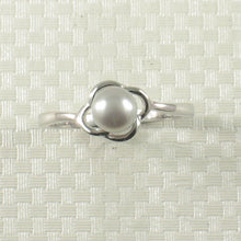 Load image into Gallery viewer, 9300113-Solid-Real-Silver.925-Silver-Tone-Cultured-Pearl-Solitaire-Ring