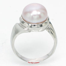 Load image into Gallery viewer, 9300142-Solid-925-Sterling-Silver-Pink-Freshwater-Cultured-Pearl-Solitaire-Ring