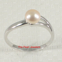 Load image into Gallery viewer, 9300152-Solid-Sterling-Silver-925-Pink-Freshwater-Cultured-Pearl-Solitaire-Ring