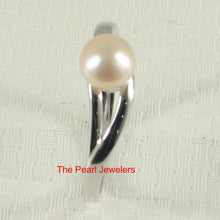 Load image into Gallery viewer, 9300152-Solid-Sterling-Silver-925-Pink-Freshwater-Cultured-Pearl-Solitaire-Ring