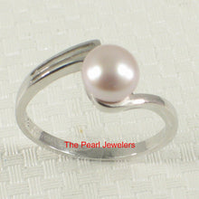 Load image into Gallery viewer, 9300172-Solid-Sterling-Silver-.925-Pink-Freshwater-Cultured-Pearl-Solitaire-Ring