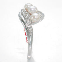 Load image into Gallery viewer, 9309830-White-Cultured-Freshwater-Pearl-Cubic-Zirconia-Ring-Sterling-Silver