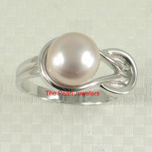 Load image into Gallery viewer, 9309874-Solid-Sterling-Silver-925-Love-Knot-Lavender-Cultured-Pearl-Rings