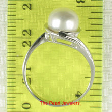 Load image into Gallery viewer, 9309890-Solid-Silver-.925-White-Cultured-Freshwater-Pearl-Solitaire-Ring