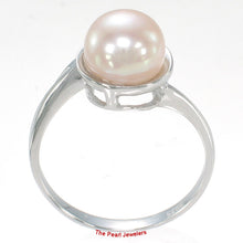 Load image into Gallery viewer, 9309892-Solid-Silver-.925-Pink-Cultured-Freshwater-Pearl-Solitaire-Ring