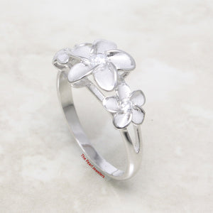 9330060-Solid-Sterling-Silver-Hawaiian-Triple-Plumeria-Cubic-Zirconia-Ring